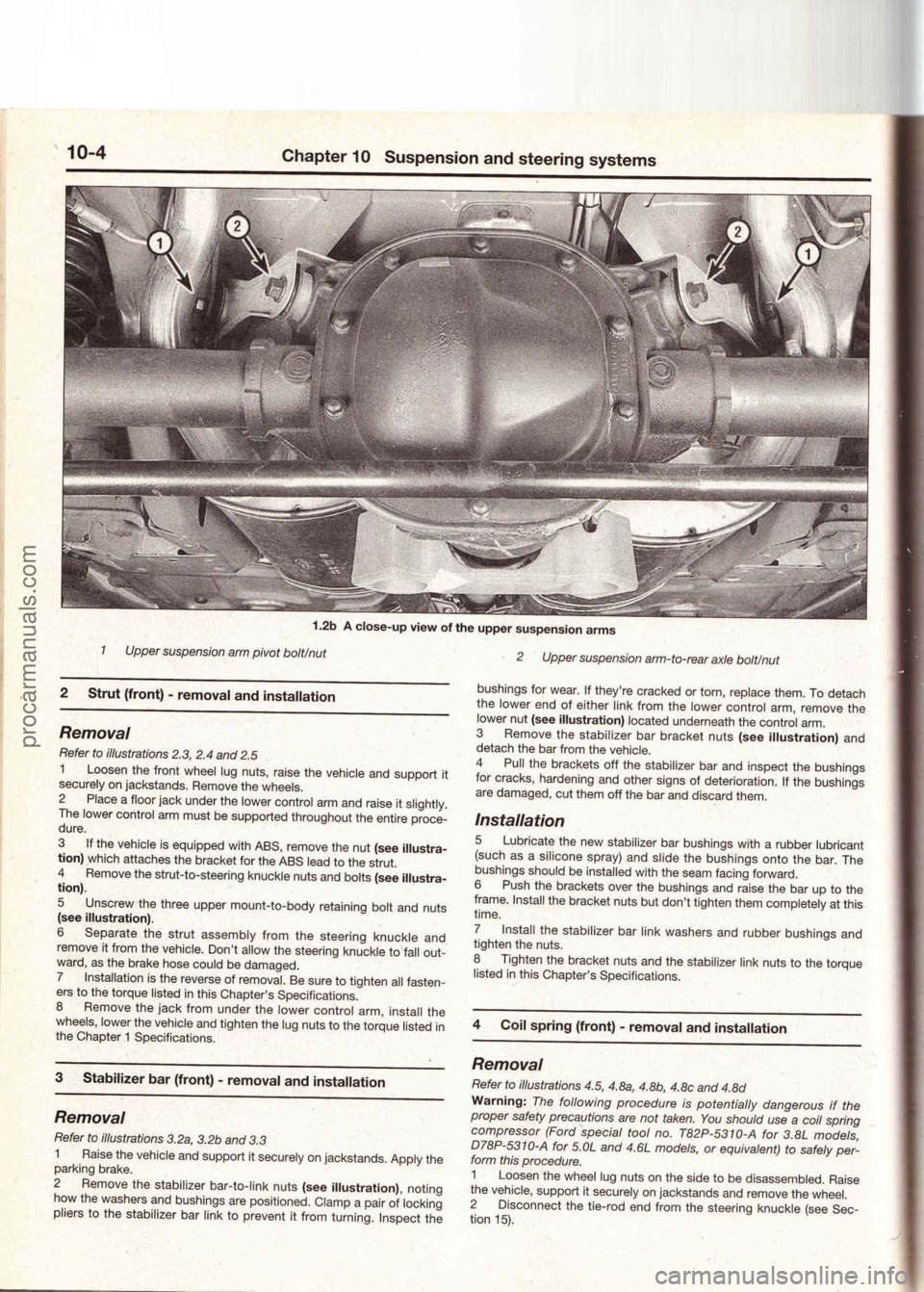 FORD MUSTANG 1994  Service Repair Manual procarmanuals.com 