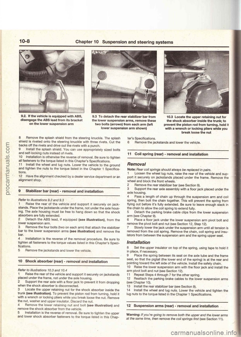 FORD MUSTANG 1994  Service Repair Manual procarmanuals.com 