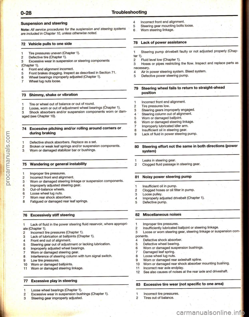 FORD MUSTANG 1994  Service Repair Manual procarmanuals.com 