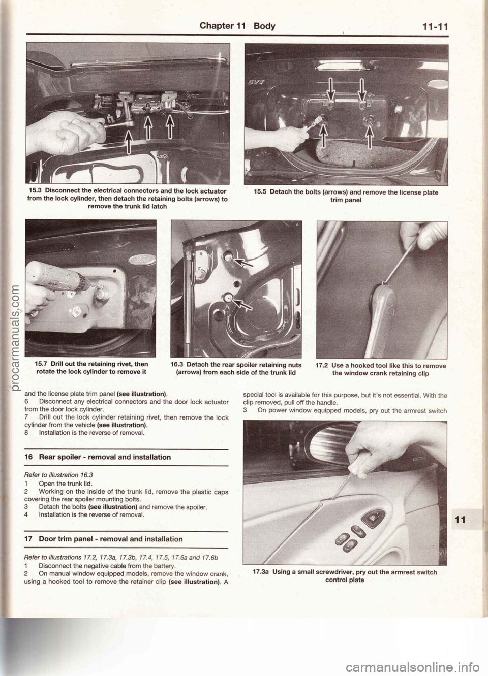 FORD MUSTANG 1994  Service Repair Manual procarmanuals.com 