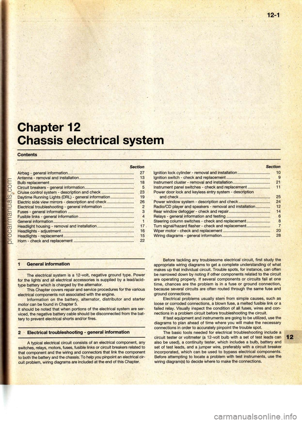 FORD MUSTANG 1994  Service Repair Manual procarmanuals.com 