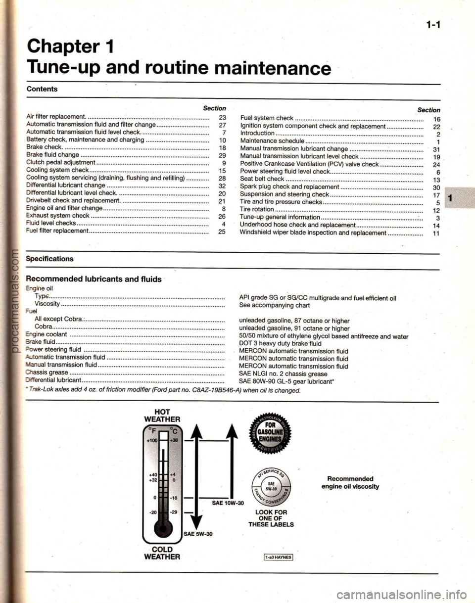 FORD MUSTANG 1994  Service Repair Manual procarmanuals.com 