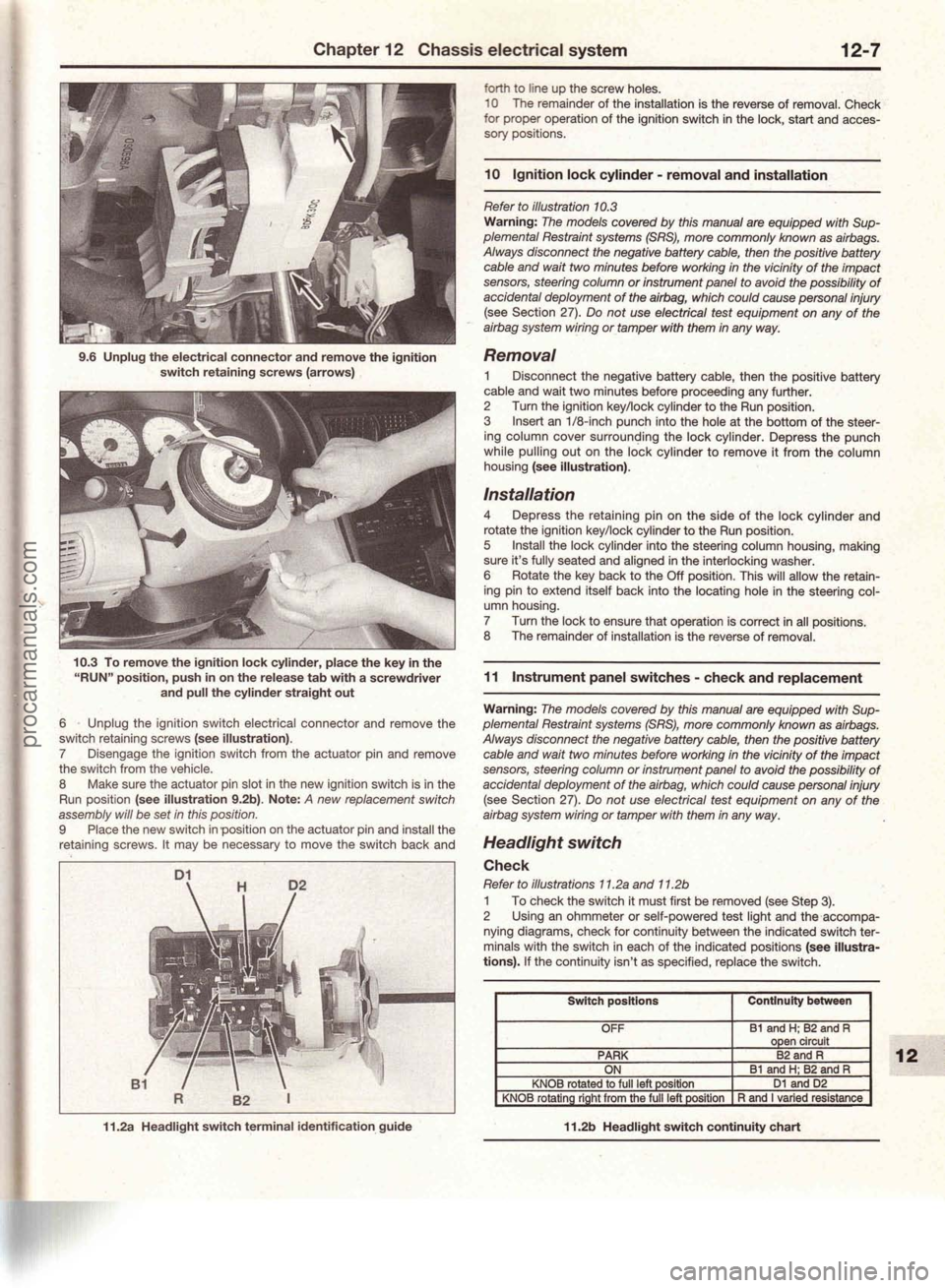 FORD MUSTANG 1994  Service Repair Manual procarmanuals.com 