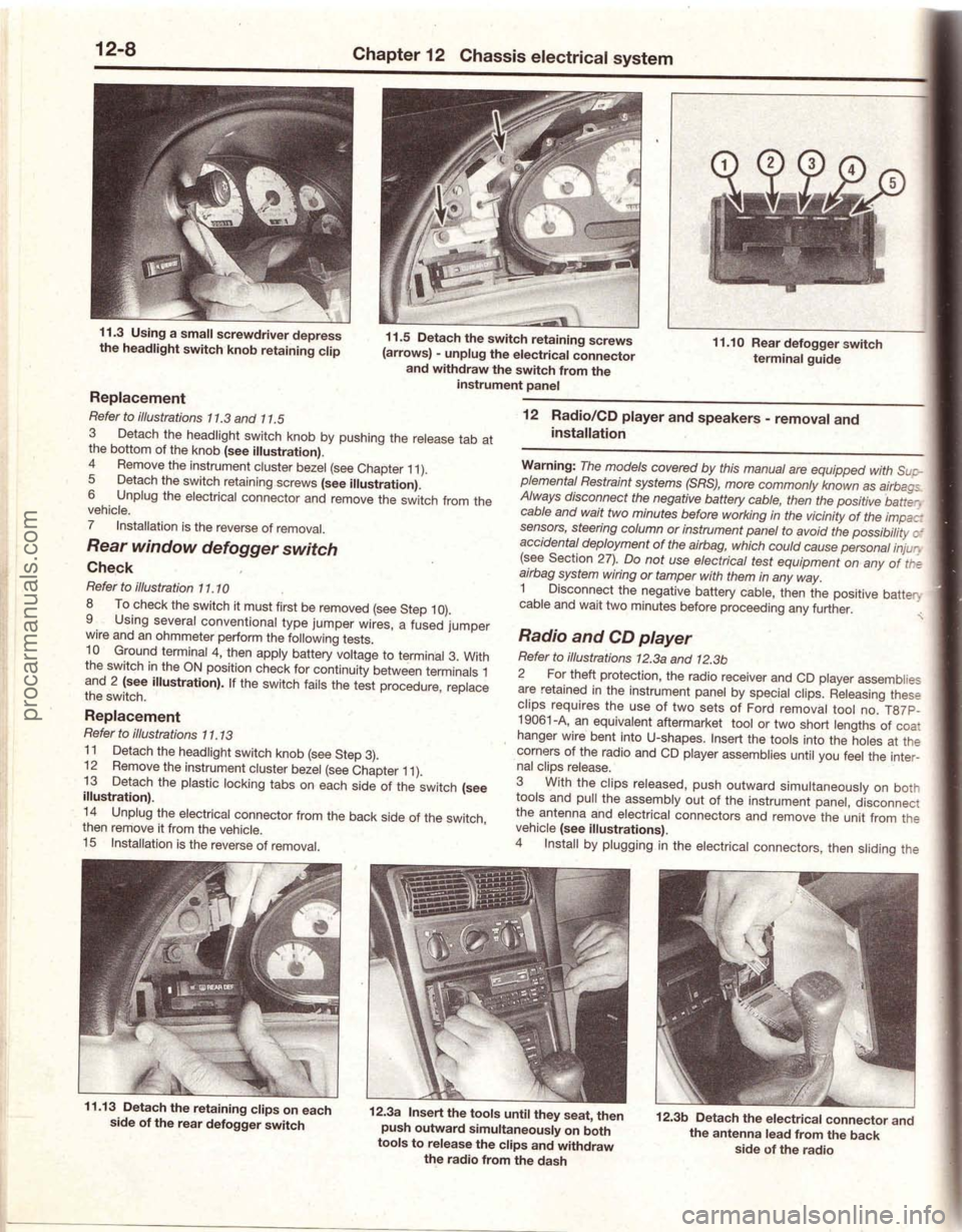 FORD MUSTANG 1994  Service Repair Manual procarmanuals.com 