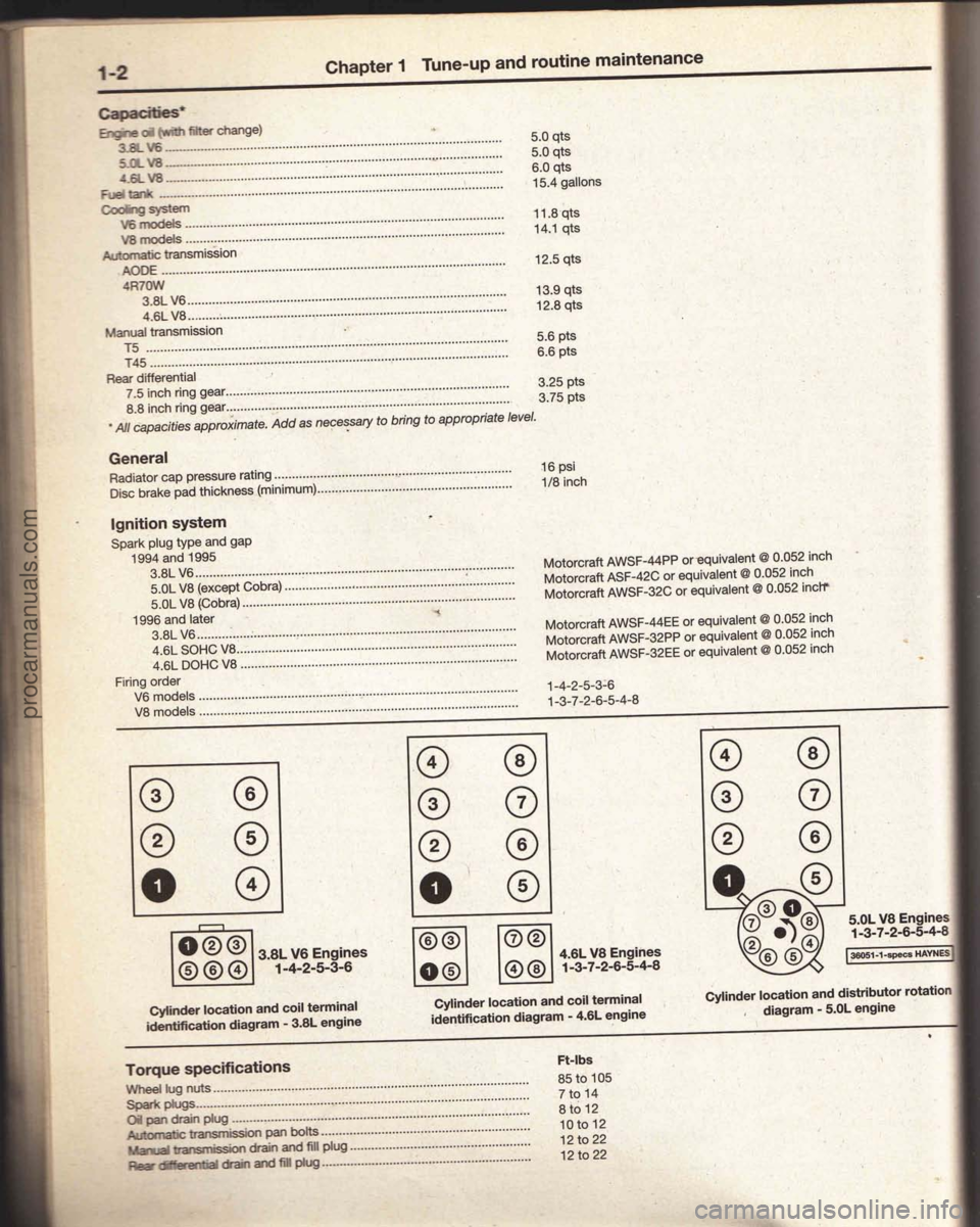 FORD MUSTANG 1994  Service Repair Manual procarmanuals.com 