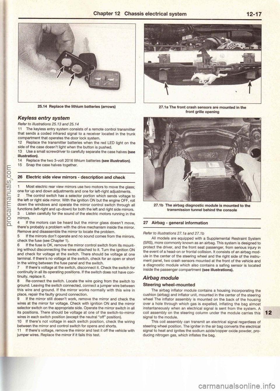 FORD MUSTANG 1994  Service Repair Manual procarmanuals.com 