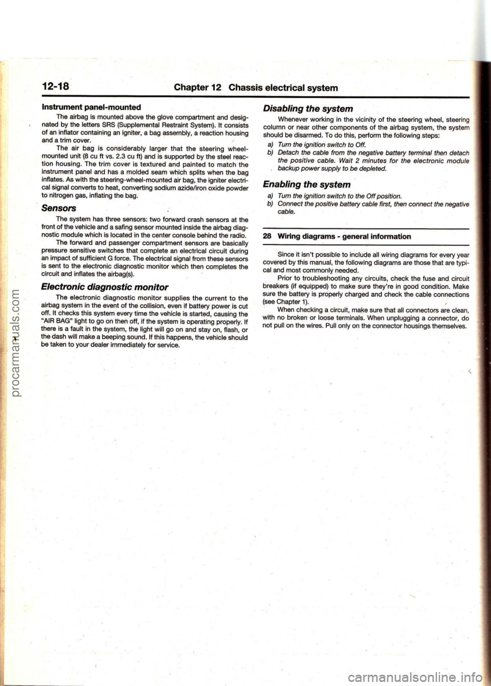 FORD MUSTANG 1994  Service Repair Manual procarmanuals.com 