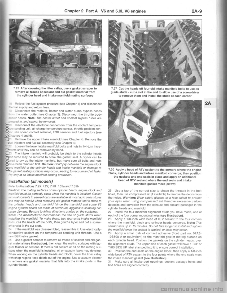 FORD MUSTANG 1994  Service Repair Manual procarmanuals.com 