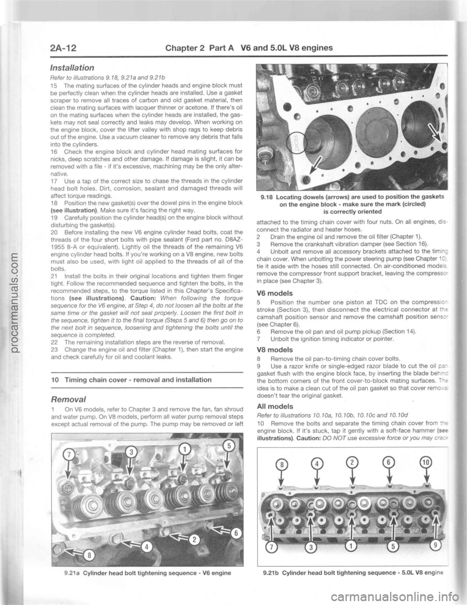 FORD MUSTANG 1994  Service Repair Manual procarmanuals.com 