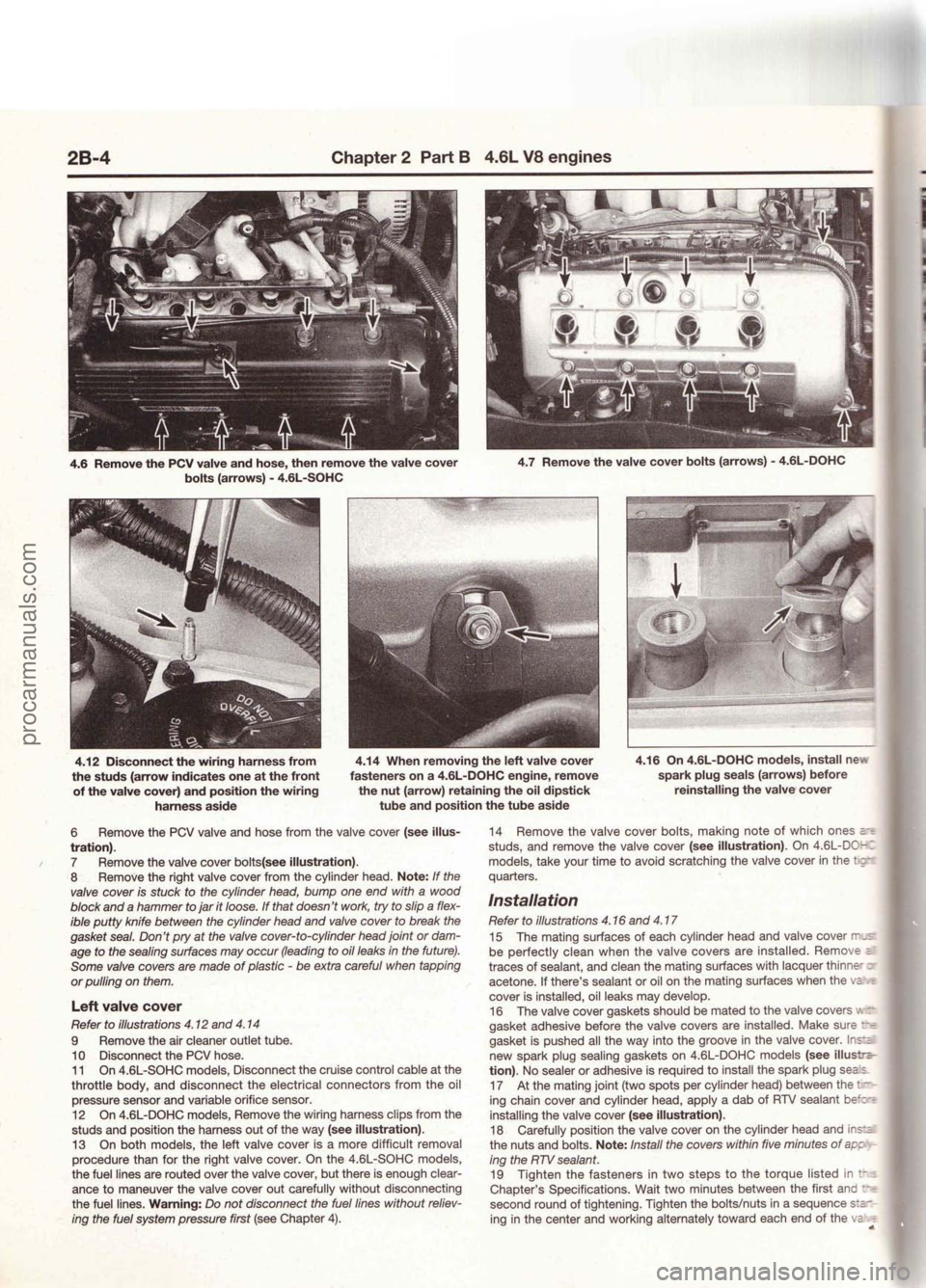 FORD MUSTANG 1994  Service Repair Manual procarmanuals.com 