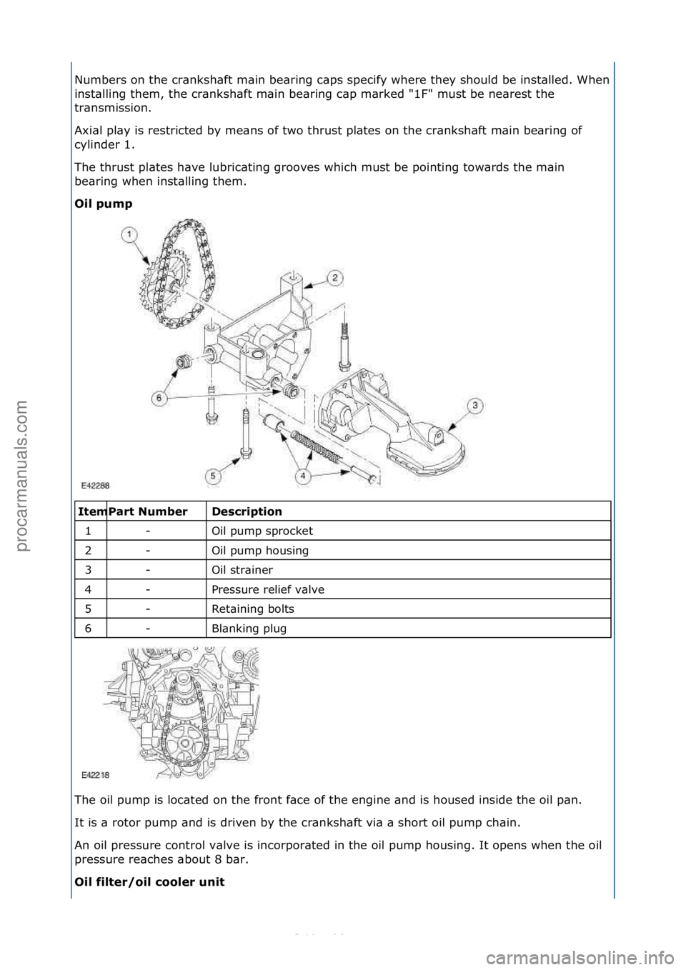 FORD S-MAX 2006  Service Repair Manual Numbers\fon\fthe\fcr\bnksh\bft\fm\bin\fbe\bring\fc\bps\fspecify\fwhere\fthey\fshould\fbe\finst\blled.\fWhen\f
inst\blling\fthem,\fthe\fcr\bnksh\bft\fm\bin\fbe\bring\fc\bp\fm\brked\f"1F"\fmust\