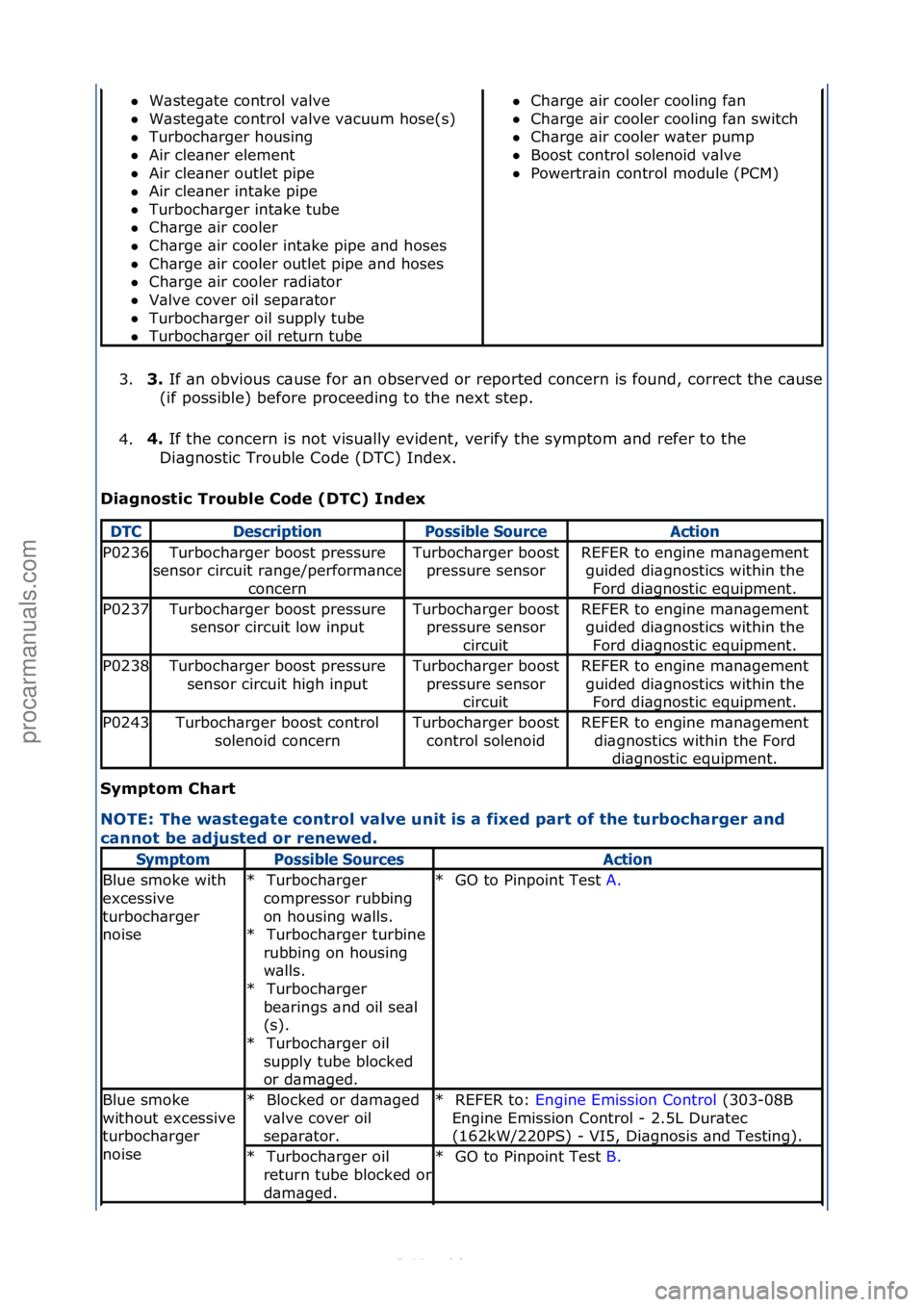 FORD S-MAX 2006  Service Repair Manual 3.3. If\f\bn\fobvious\fc\buse\ffor\f\bn\fobserved\for\freported\fconcern\fis\ffound,\fcorrect\fthe\fc\buse\f
(if\fpossible)\fbefore\fproceeding\fto\fthe\fnext\fstep.\f
4. 4. 
If\fthe\fconcern\fis\fnot