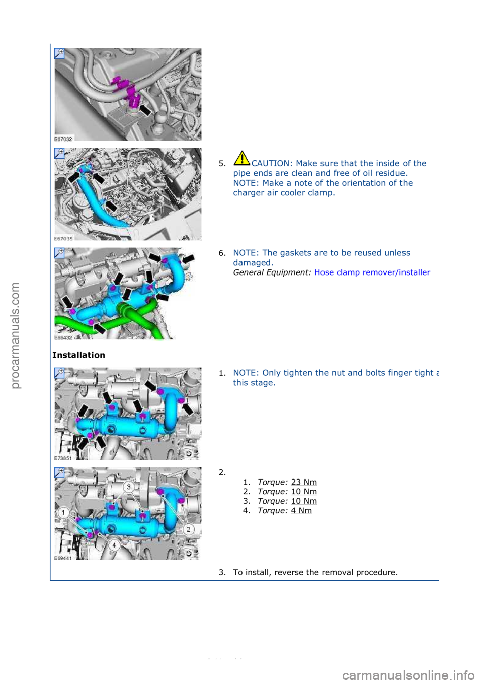 FORD S-MAX 2006  Service Repair Manual In\btallation 5.
CAUTION:\fM\bke\fsure\fth\bt\fthe\finside\fof\fthe\f
p i

pe\fends\f\bre\fcle\bn\f\bnd\ffree\fof\foil\fresidue.\f
NOTE:\fM\bke\f\b\fnote\fof\fthe\forient\btion\fof\fthe\f
ch\brger\f\b