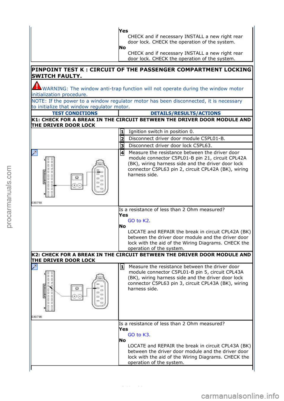 FORD S-MAX 2006  Service Repair Manual Y\fs CHECK\f\bnd\fif\fnecess\bry\fINSTALL\f\b\fnew\fright\fre\br\f
door\flock.\fCHECK\fthe\foper\btion\fof\fthe\fsystem.\f
No 
CHECK\f\bnd\fif\fnecess\bry\fINSTALL\f\b\fnew\fright\fre\br\f
door\flock.