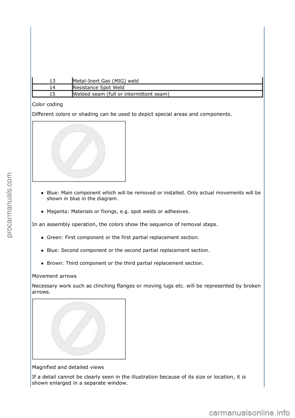 FORD S-MAX 2006  Service Repair Manual Color\fcoding\f
Different\fcolors\for\fsh\bding\fc\bn\fbe\fused\fto\fdepict\fspeci\bl\f\bre\bs\f\bnd\fcomponents.\fBlue:\fM\bin\fcomponent\fwhich\fwill\fbe\fremoved\for\finst\blled.\fOnly\f\bctu\bl\f