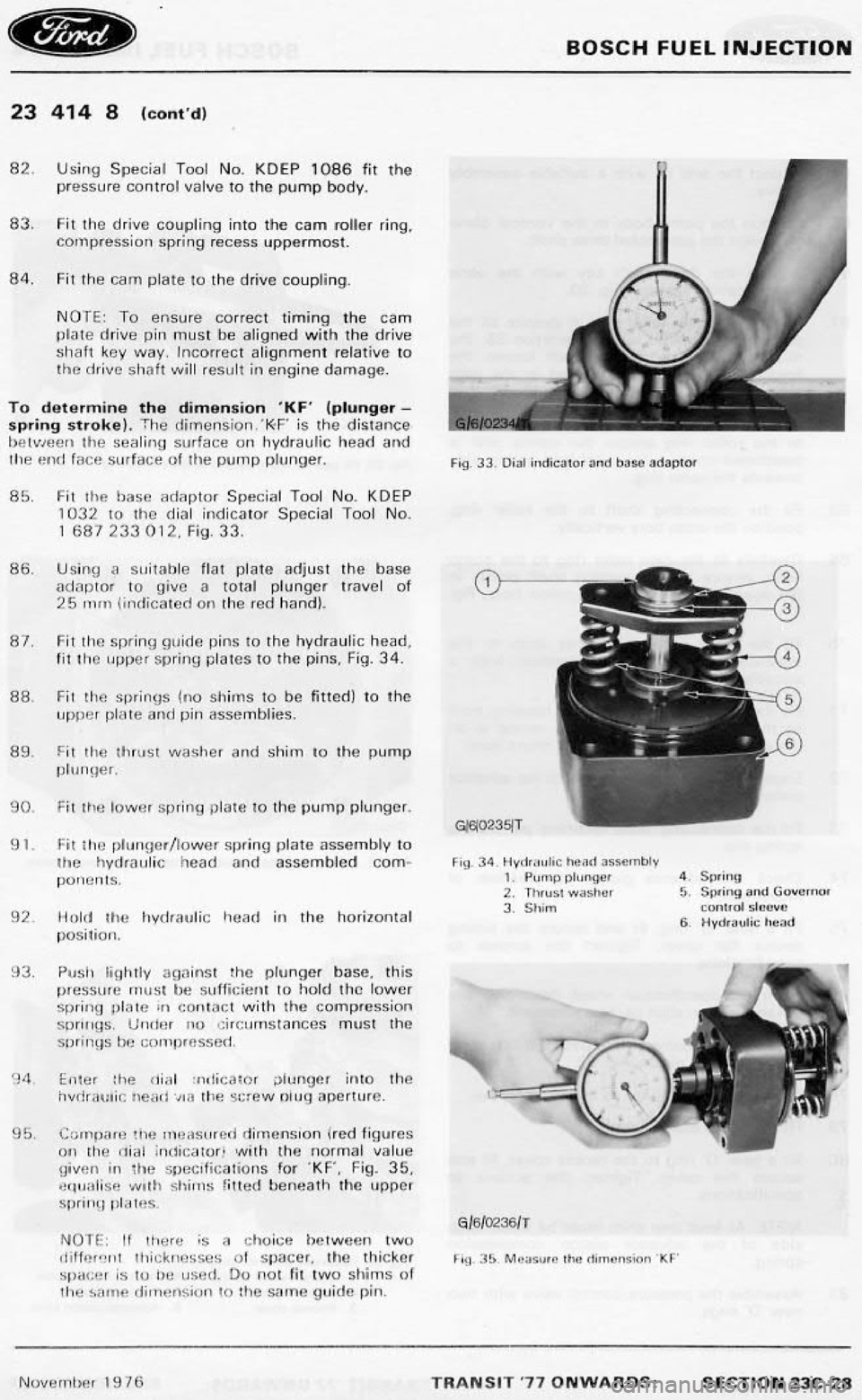 FORD TRANSIT 1978  Service Repair Manual 