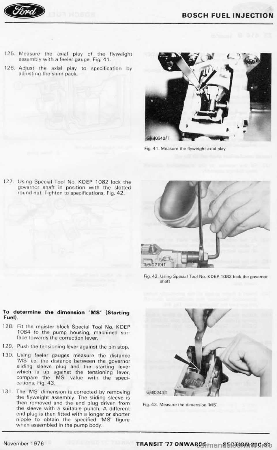 FORD TRANSIT 1978  Service Repair Manual 
