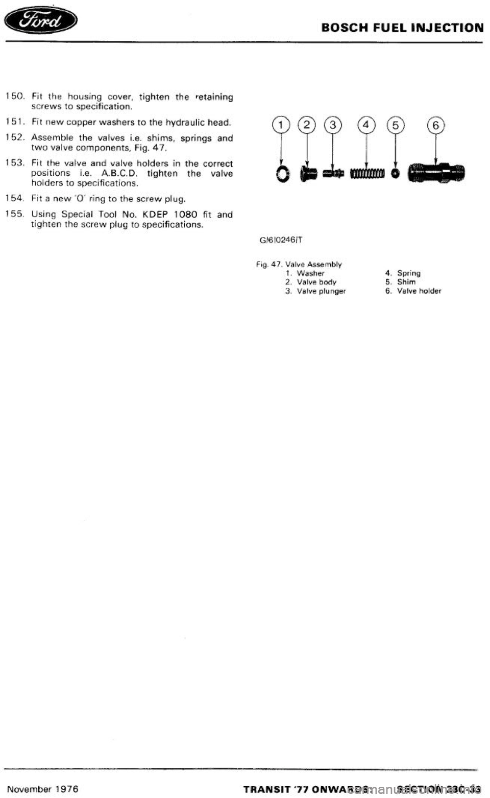 FORD TRANSIT 1978  Service Repair Manual 