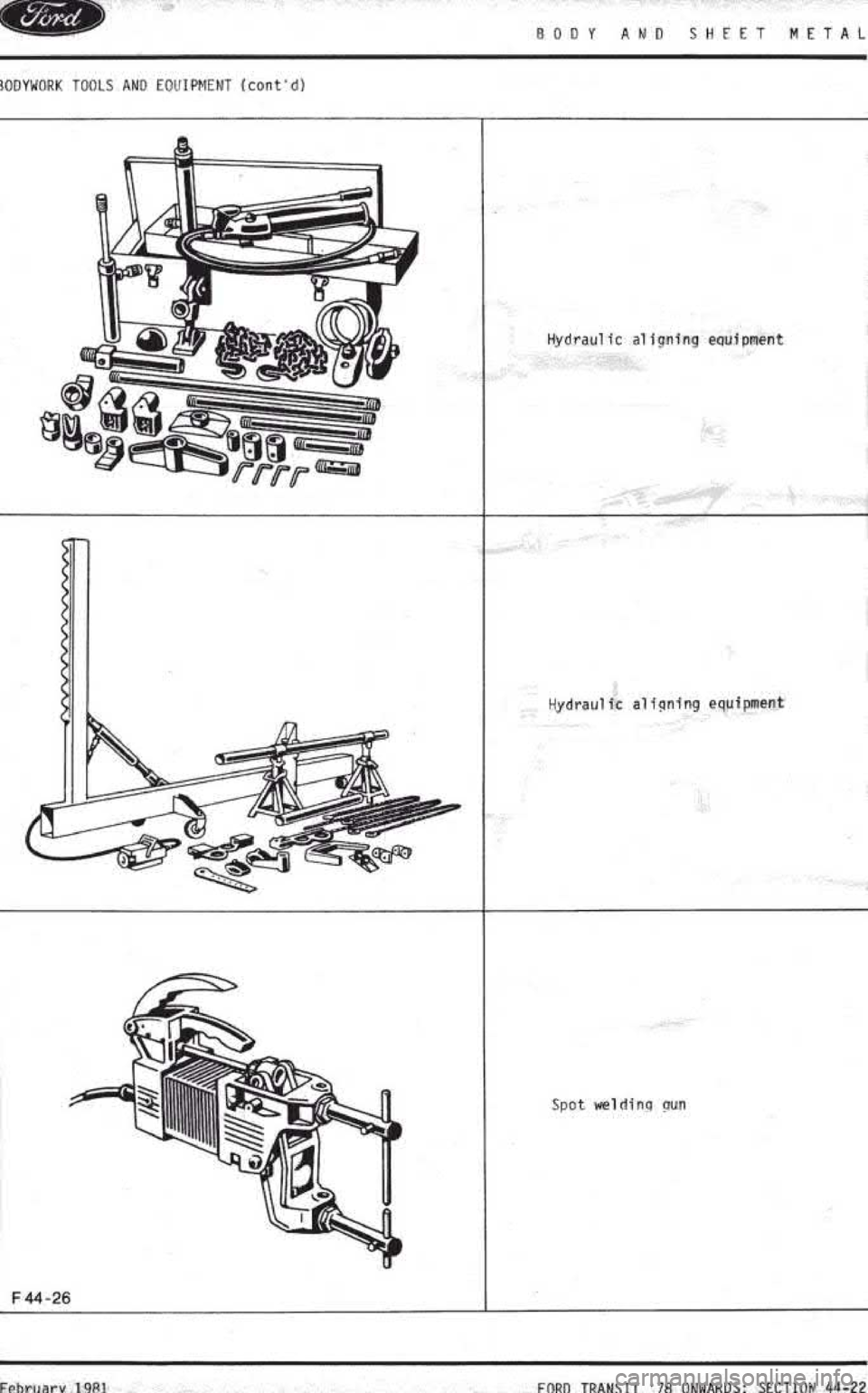 FORD TRANSIT 1978  Service Repair Manual 