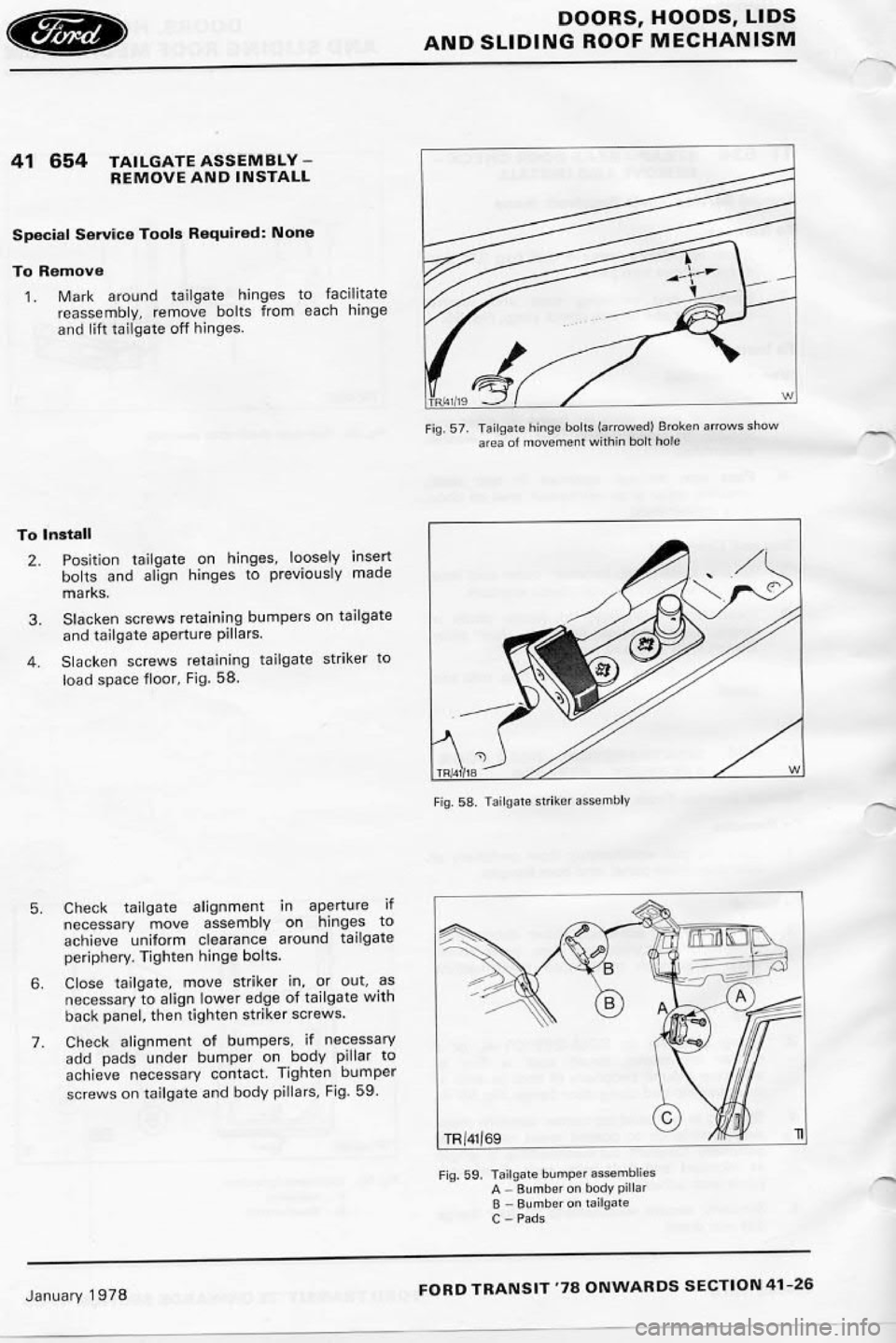 FORD TRANSIT 1978  Service Repair Manual 