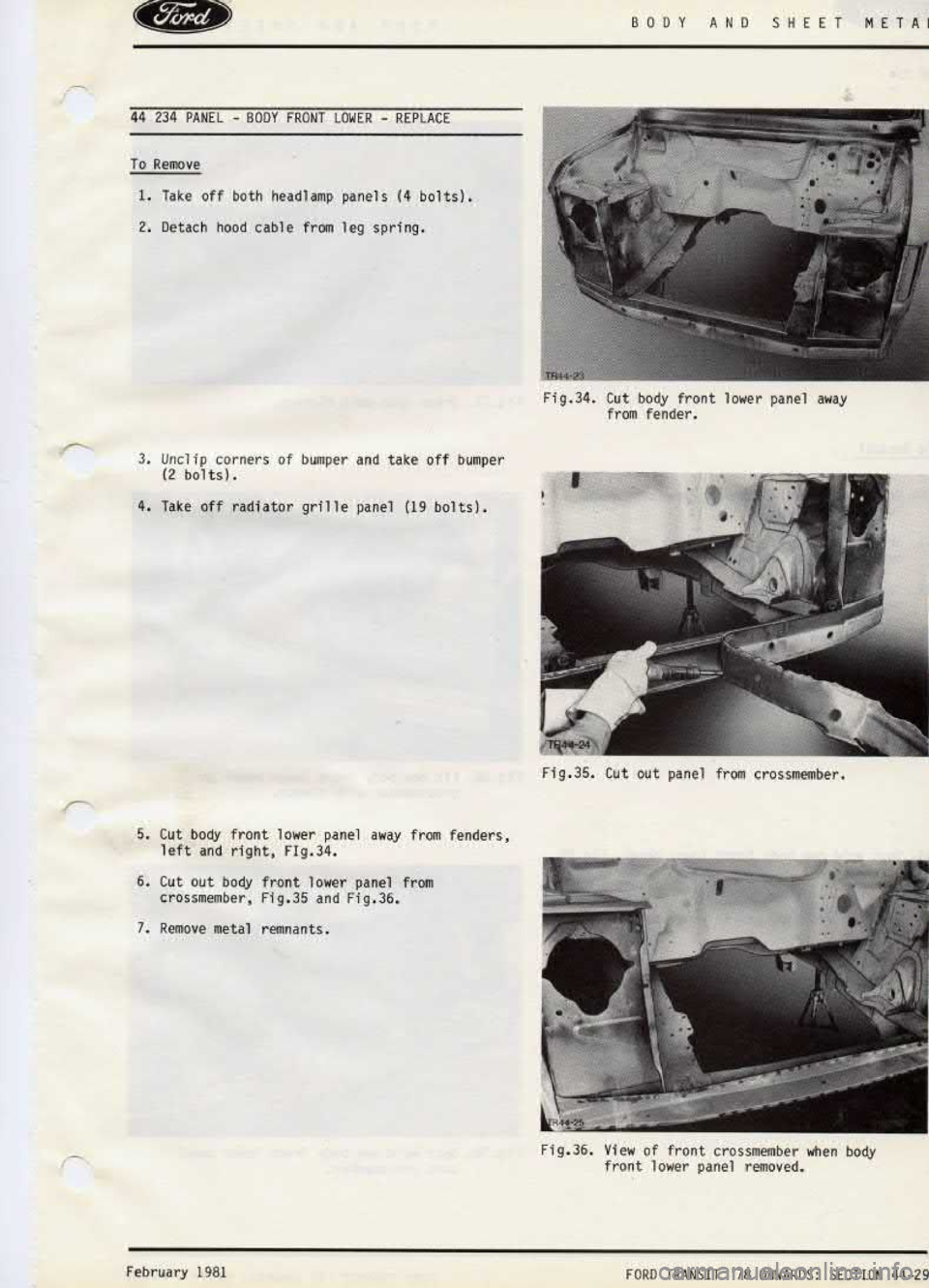 FORD TRANSIT 1978  Service Repair Manual 