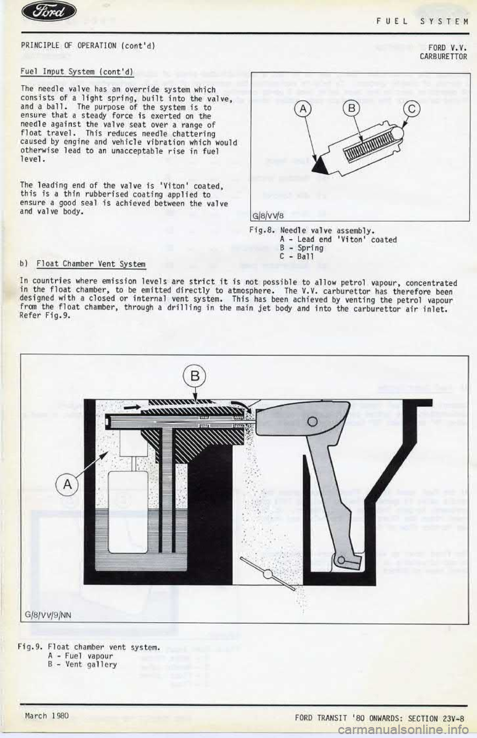 FORD TRANSIT 1978  Service Repair Manual 