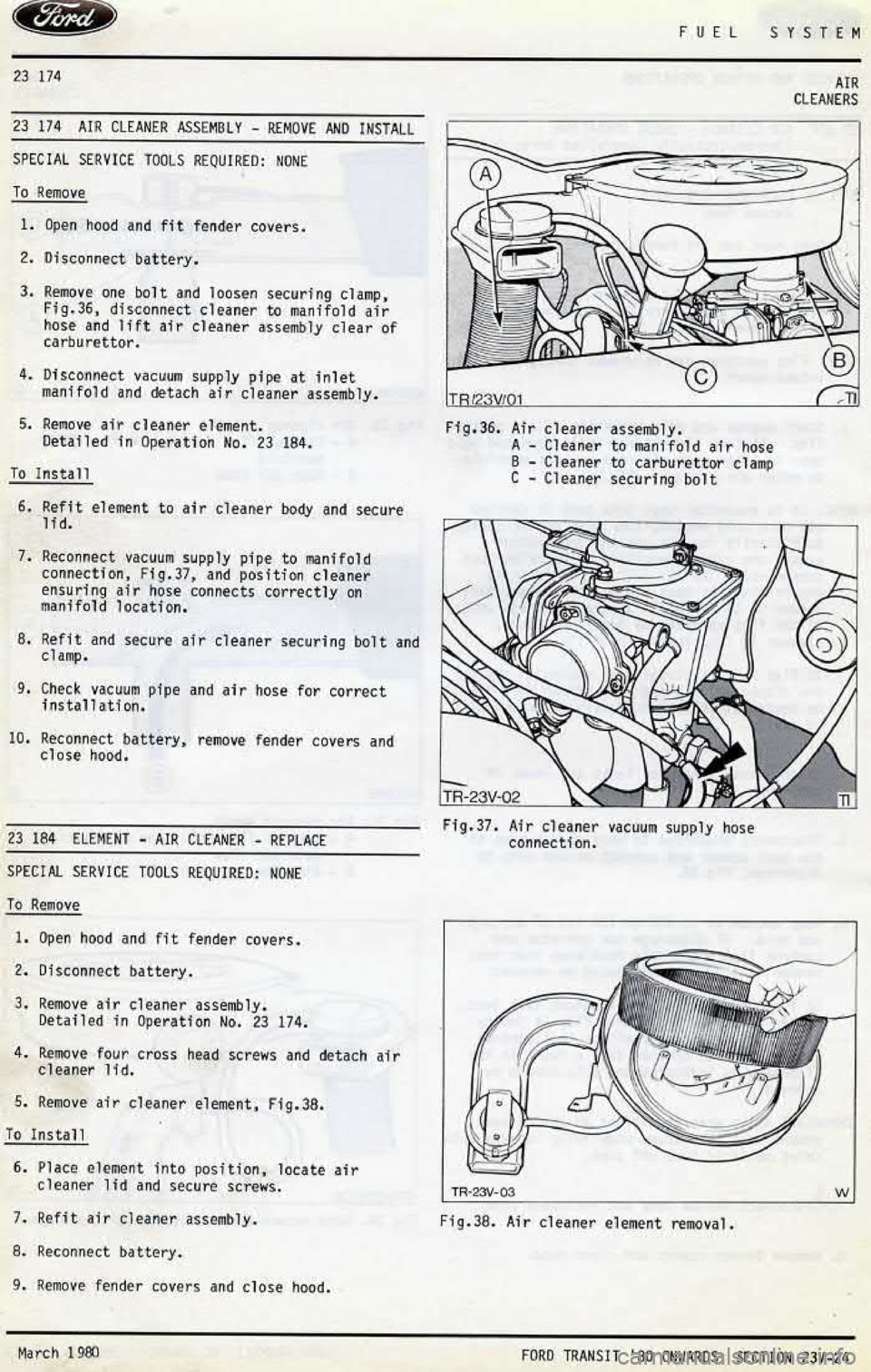 FORD TRANSIT 1978  Service Repair Manual 