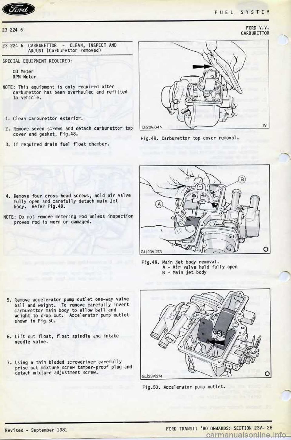FORD TRANSIT 1978  Service Repair Manual 