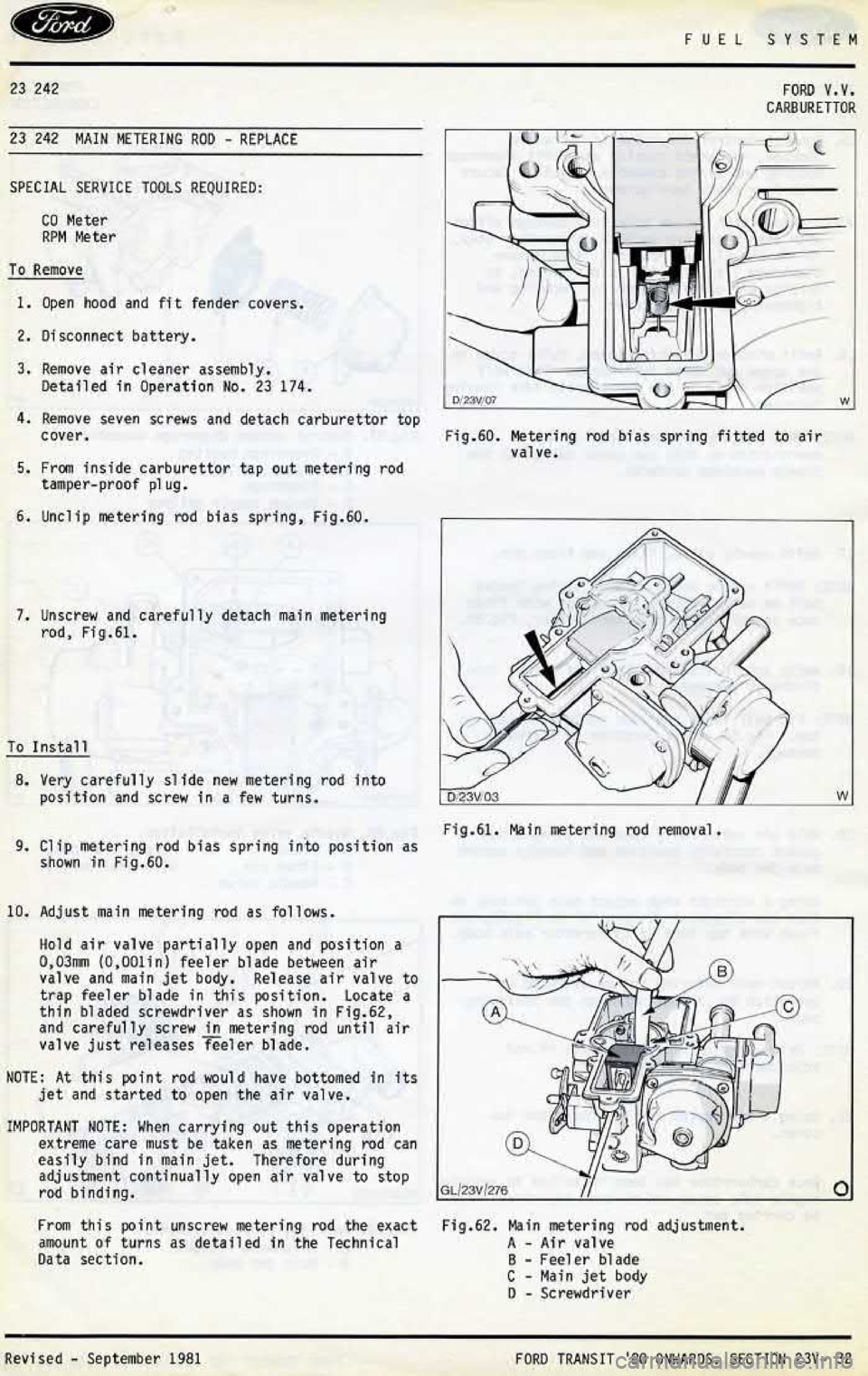 FORD TRANSIT 1978  Service Repair Manual 
