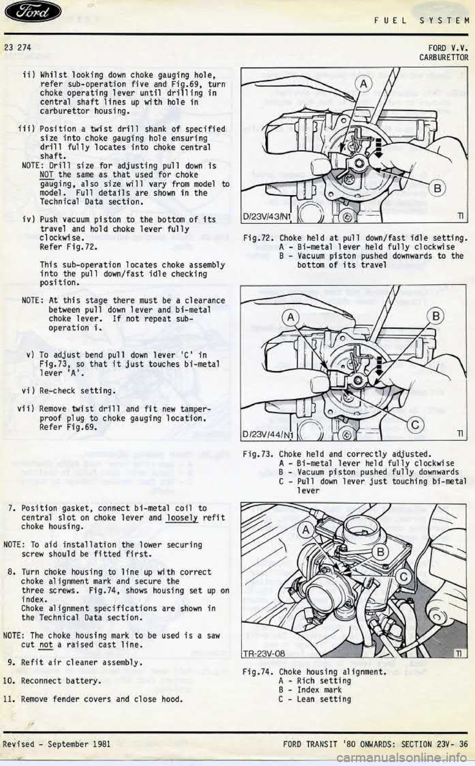 FORD TRANSIT 1978  Service Repair Manual 