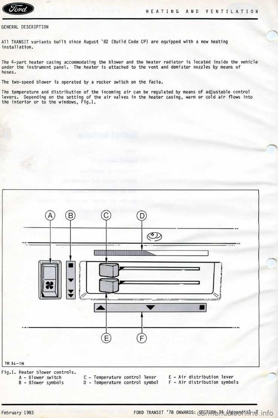 FORD TRANSIT 1978  Service Repair Manual 