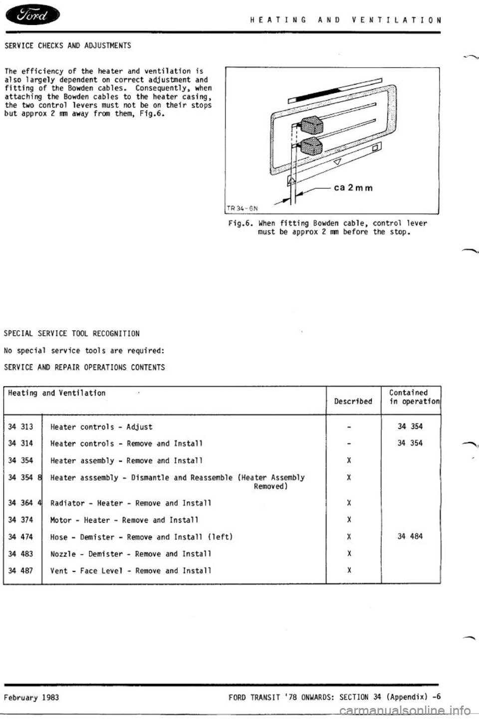 FORD TRANSIT 1978  Service Repair Manual 