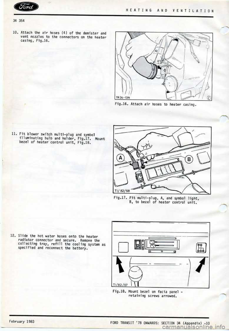 FORD TRANSIT 1978  Service Repair Manual 
