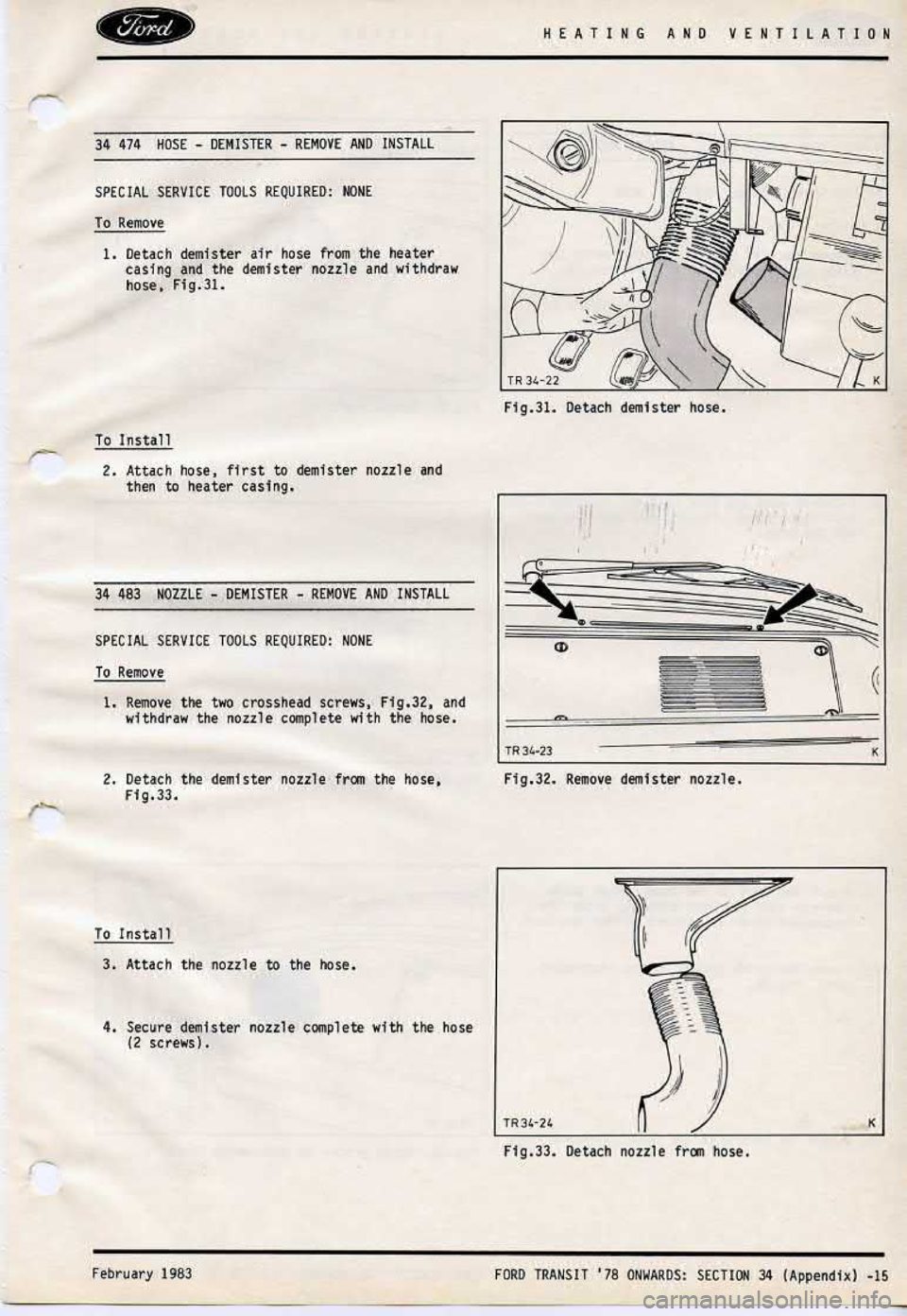 FORD TRANSIT 1978  Service Repair Manual 