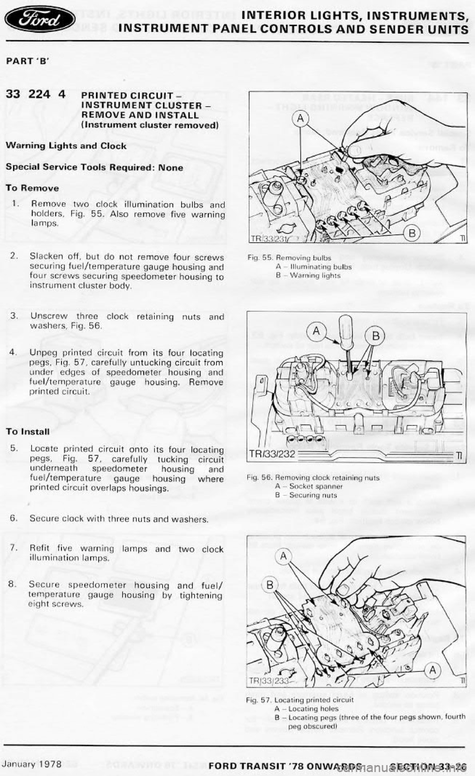 FORD TRANSIT 1978  Service Repair Manual 