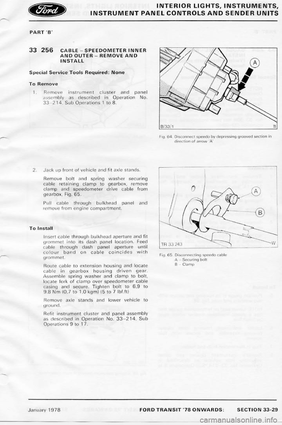 FORD TRANSIT 1978  Service Repair Manual 