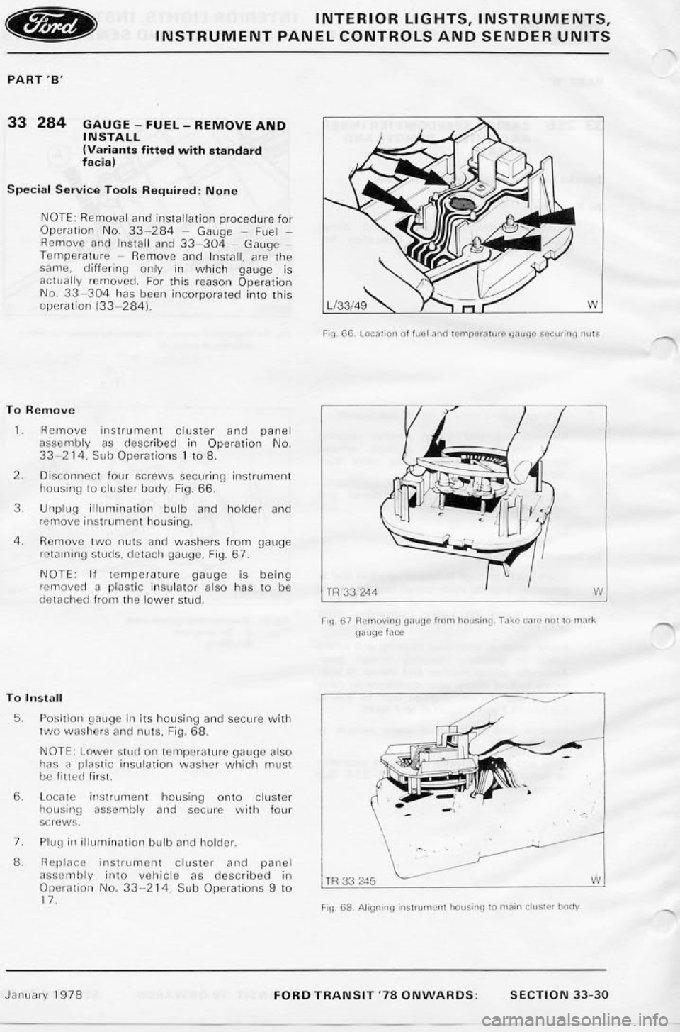 FORD TRANSIT 1978  Service Repair Manual 