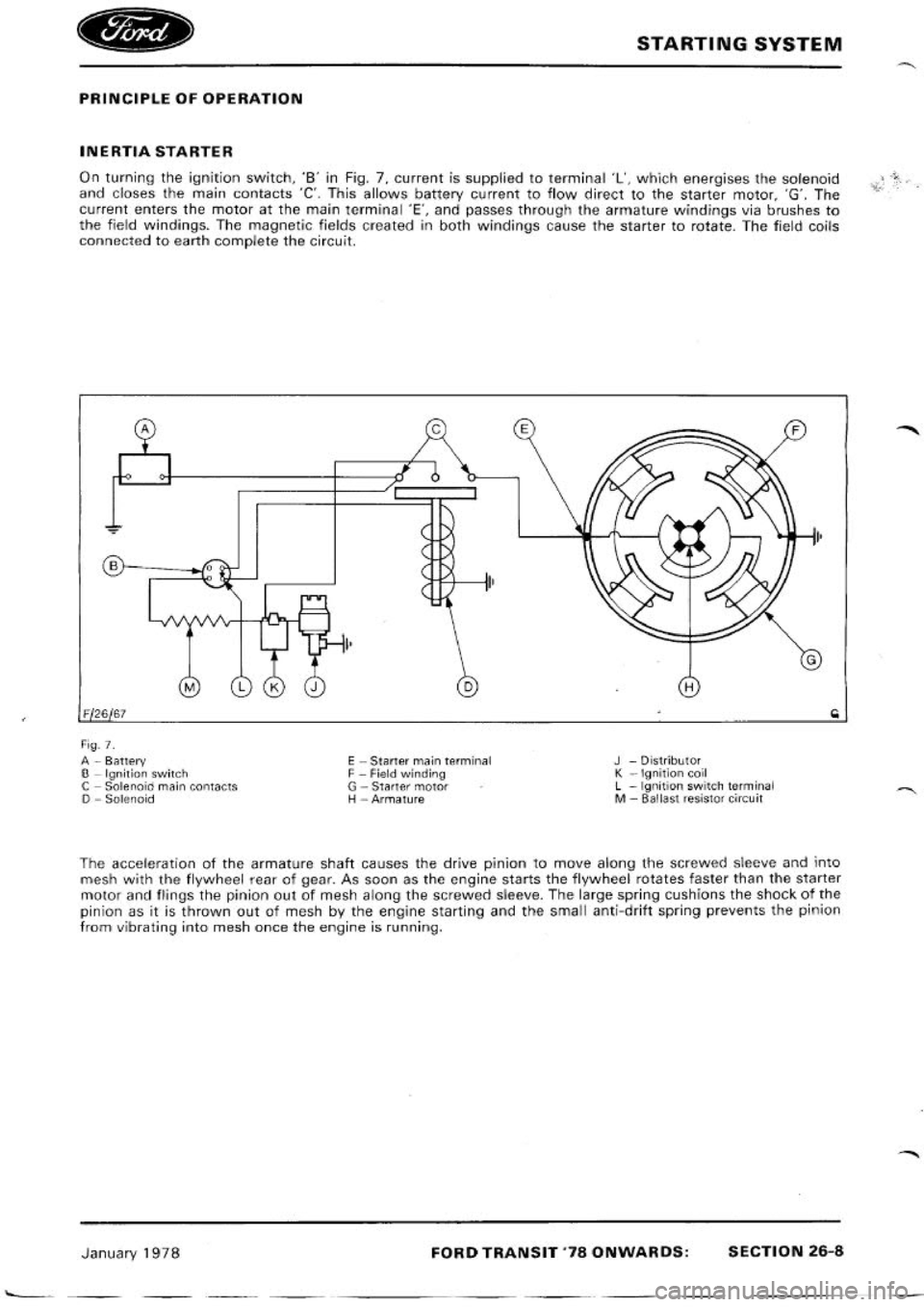 FORD TRANSIT 1978  Service Repair Manual 