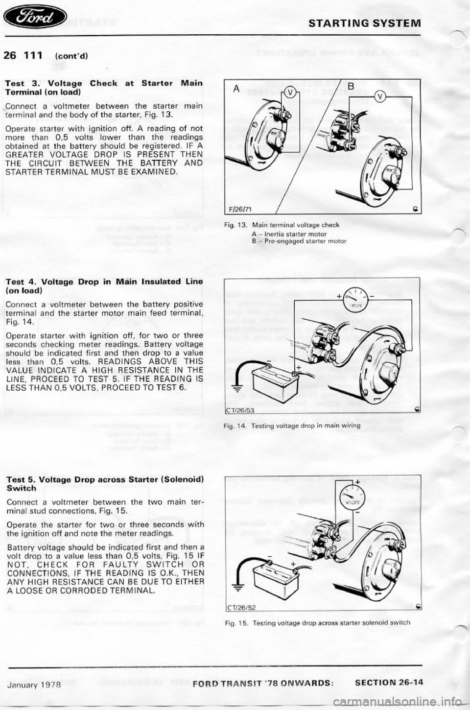 FORD TRANSIT 1978  Service Repair Manual 