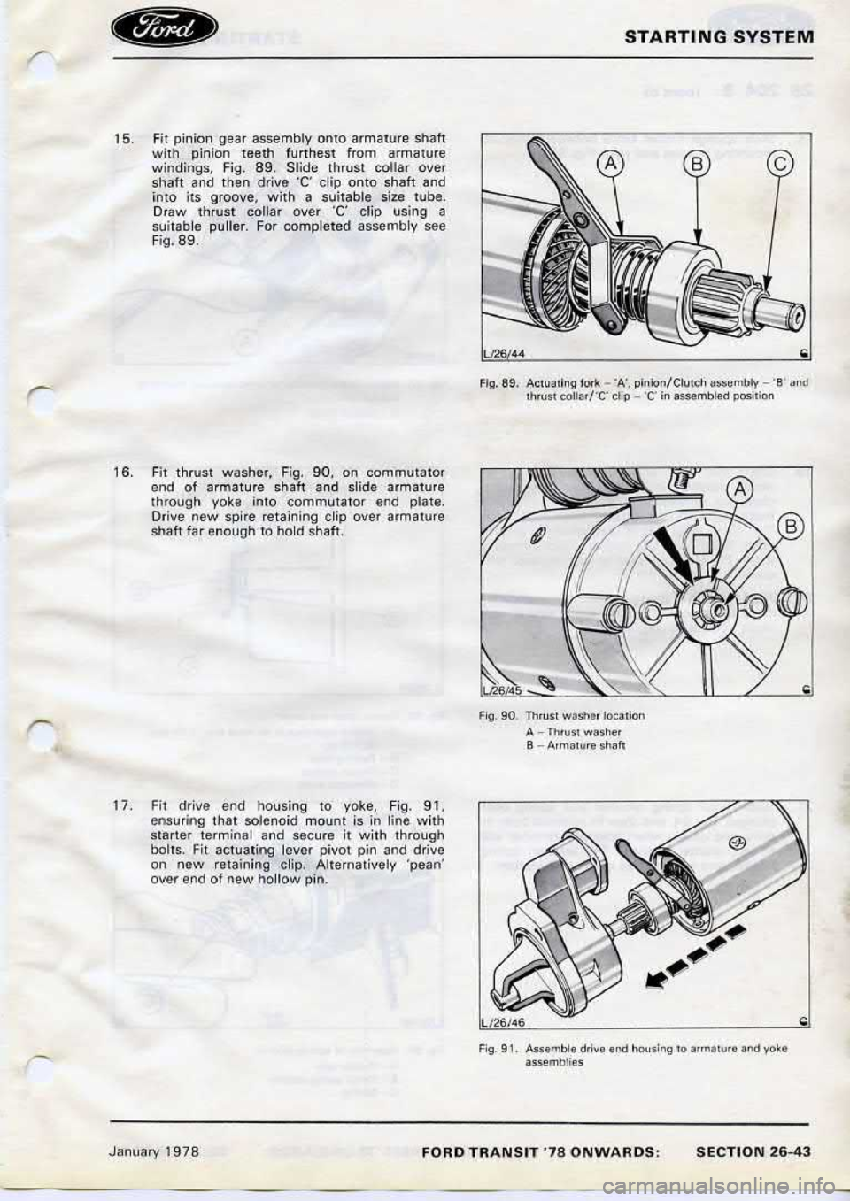 FORD TRANSIT 1978  Service Repair Manual 