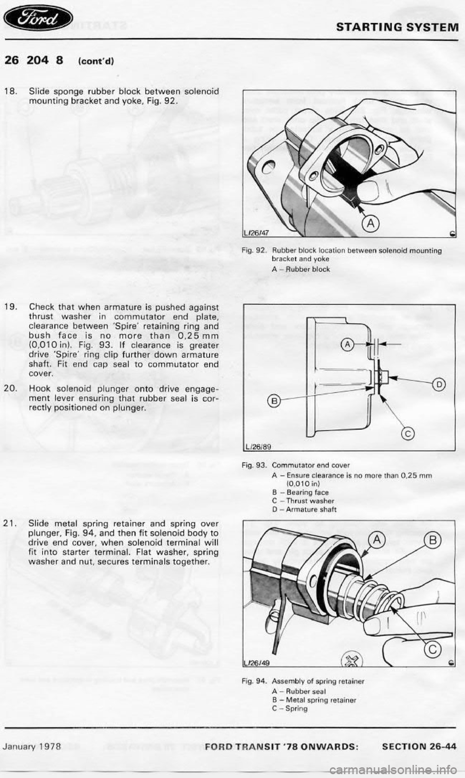 FORD TRANSIT 1978  Service Repair Manual 