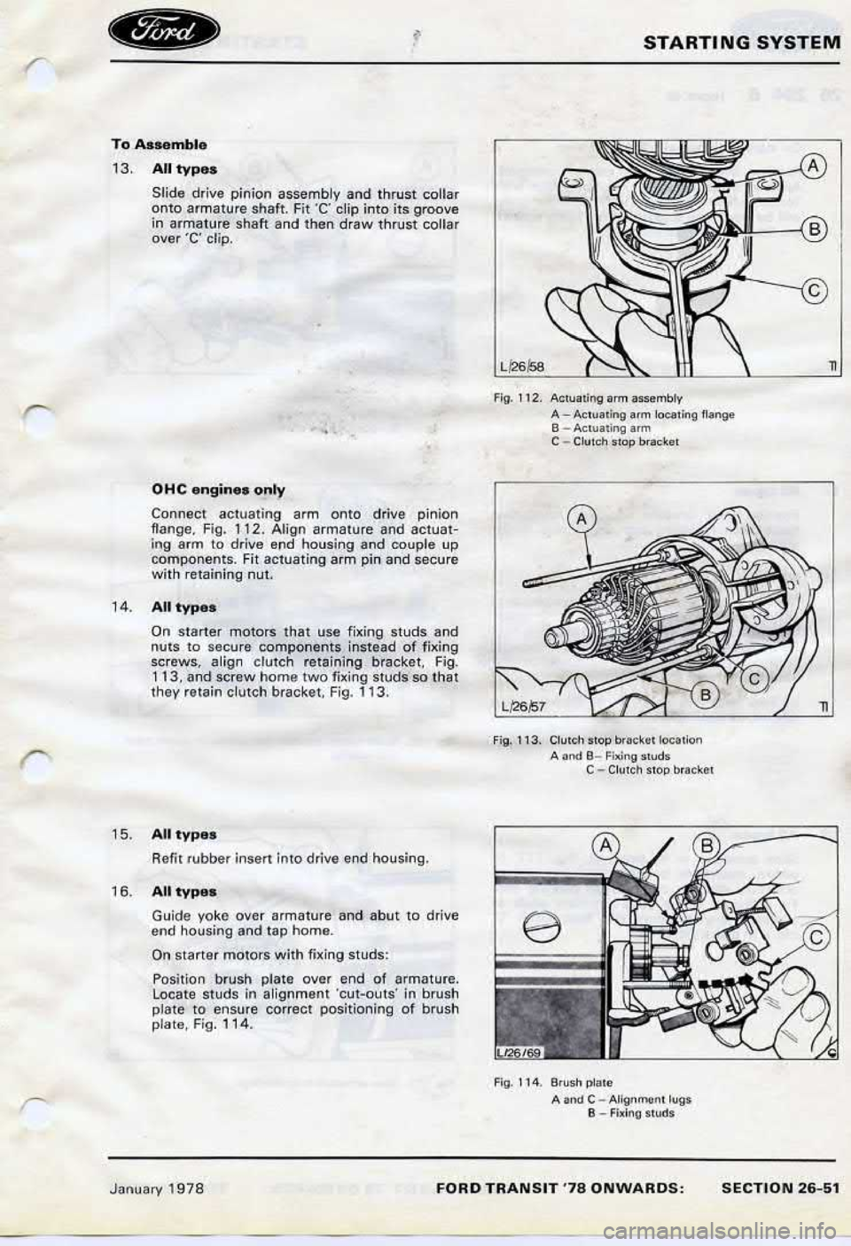 FORD TRANSIT 1978  Service Repair Manual 