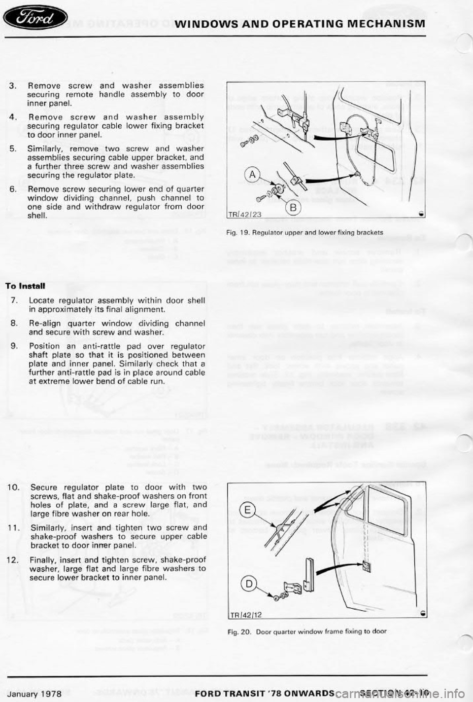 FORD TRANSIT 1978  Service Repair Manual 