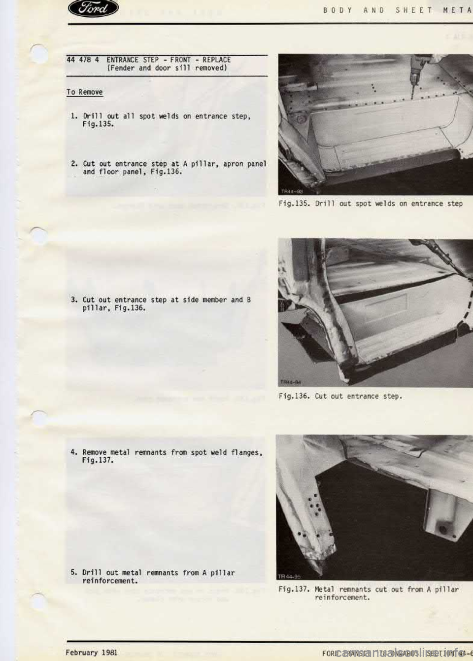 FORD TRANSIT 1978  Service Repair Manual 