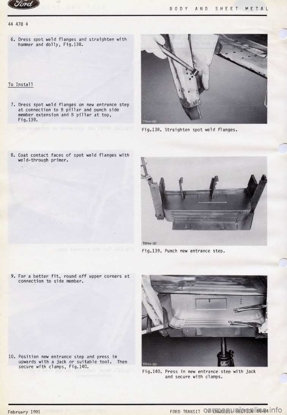 FORD TRANSIT 1978  Service Repair Manual 