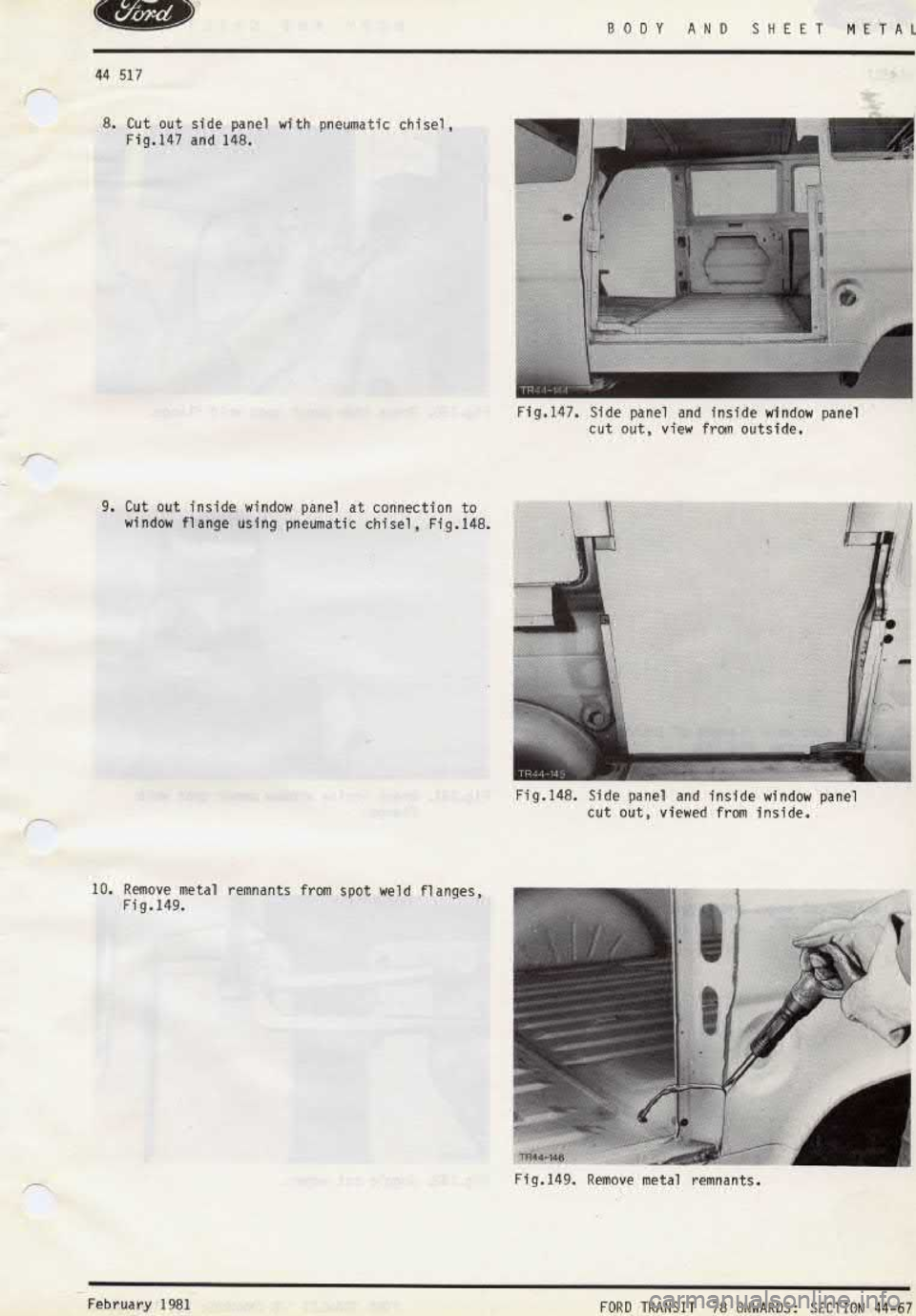 FORD TRANSIT 1978  Service Repair Manual 