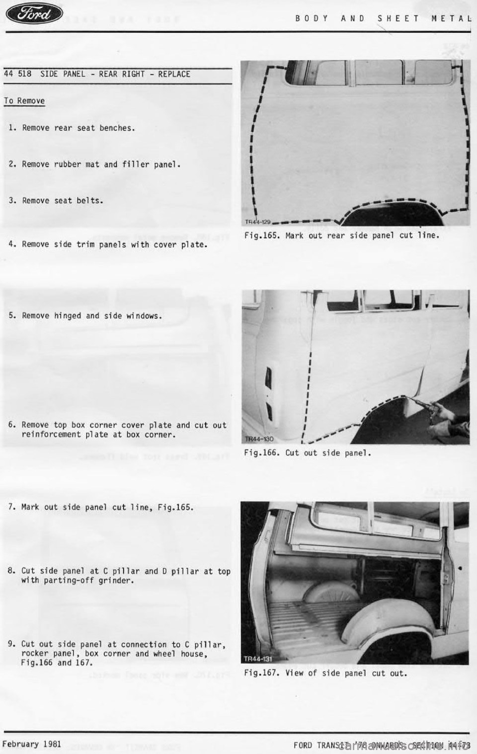FORD TRANSIT 1978  Service Repair Manual 