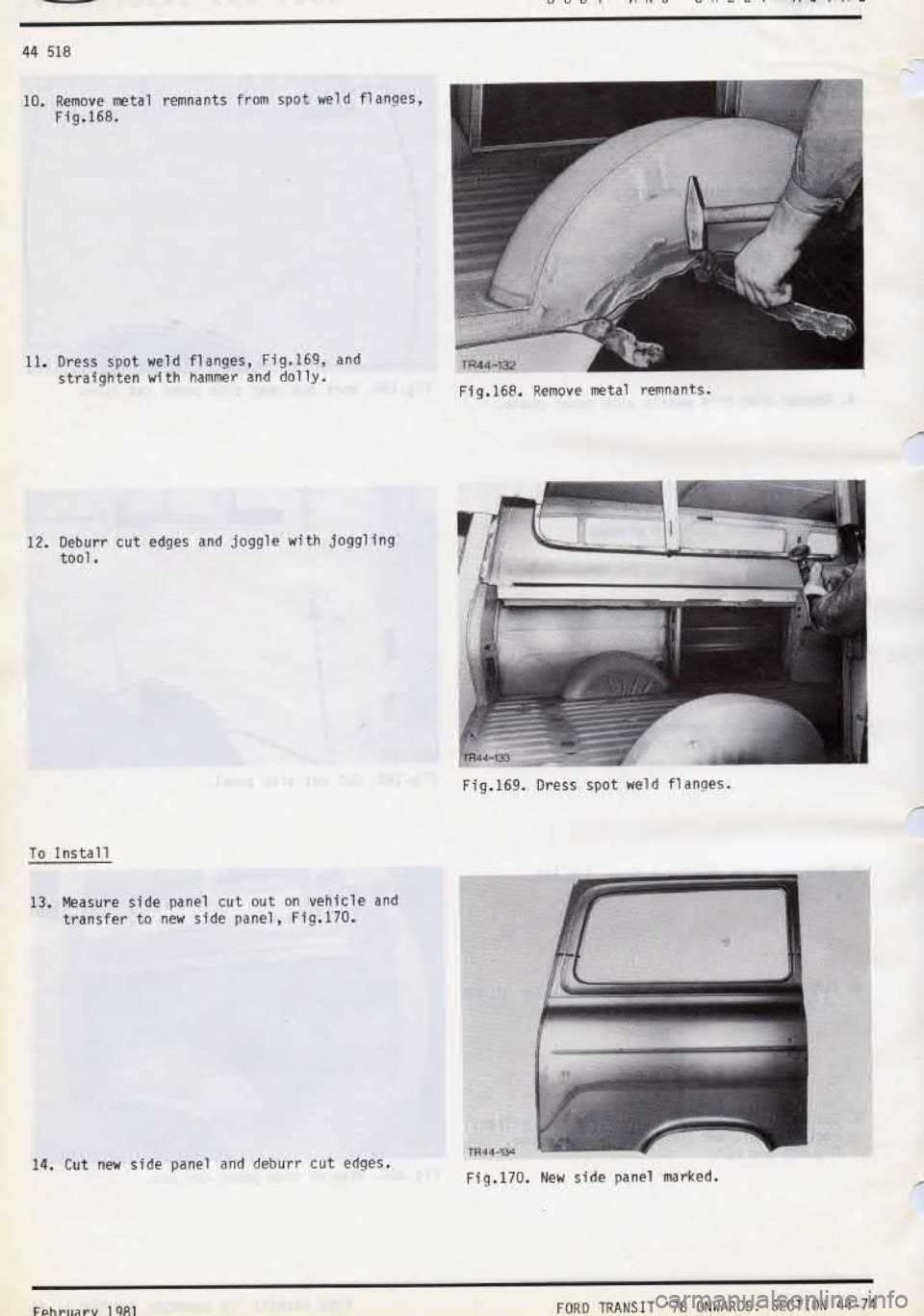 FORD TRANSIT 1978  Service Repair Manual 