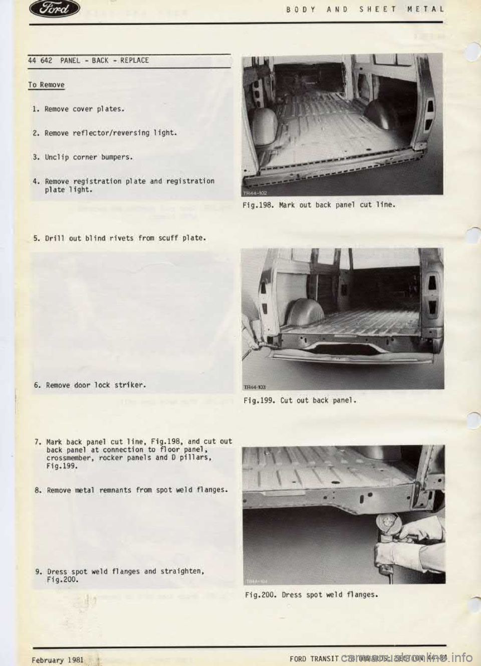 FORD TRANSIT 1978  Service Repair Manual 