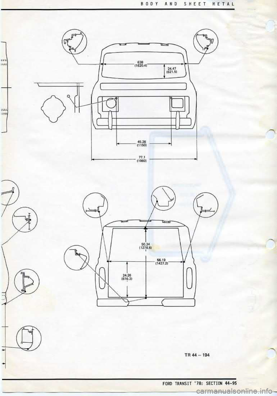 FORD TRANSIT 1978  Service Repair Manual 
